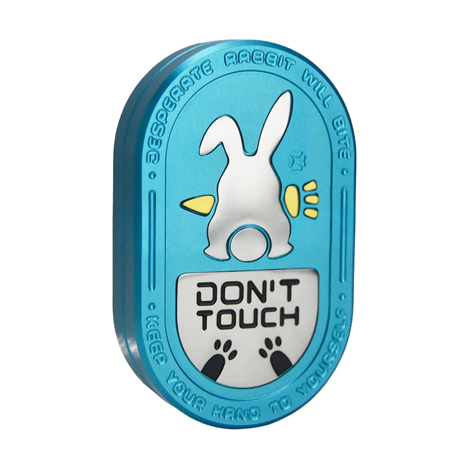 EDC Stress Relieving Toy Irritable Bunny Fingertip Stress Relieving Toy Mechanical Direct Push Rotating Push Card One Size синий