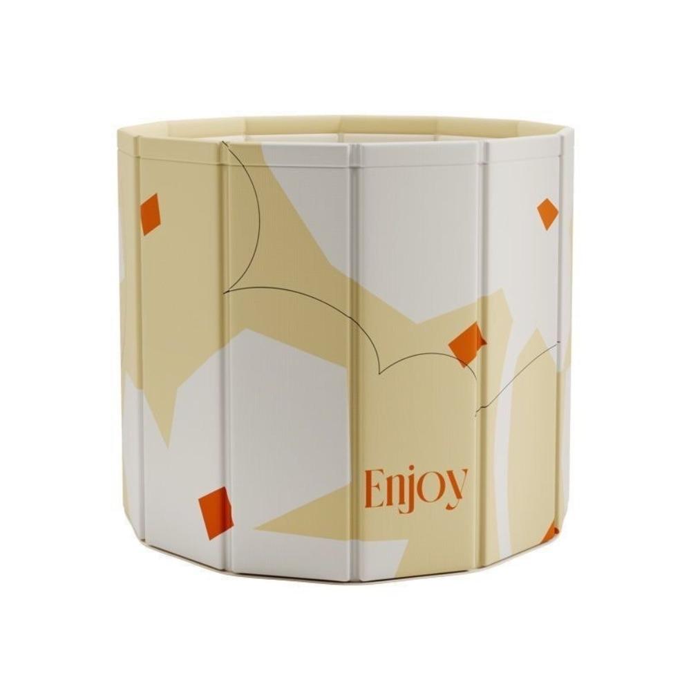 Round Enlarged Foldable Bath Tub Full Body Bath Bucket Portable Portable Bathtub Household