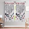 2pcs Confession of Love Print Window Curtains   Shade and Privacy Protection   Suitable for Decorating Various Rooms