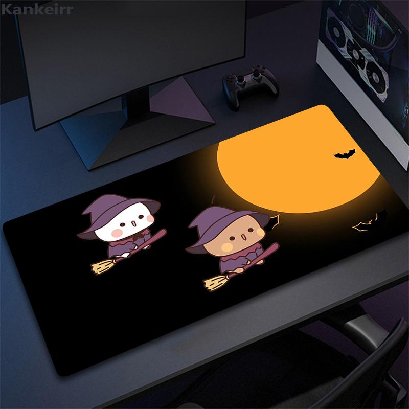 Kawaii Bubu And Dudu Halloween style Small/Big Gaming MousePad Gamer Cartoon Deskmat Office Decoration Desk Accessories Mousepad