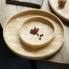 1Pcs 4 Size Bamboo Sieve DIY Decorative Dessert Plate Durable Kitchen Storage Tray