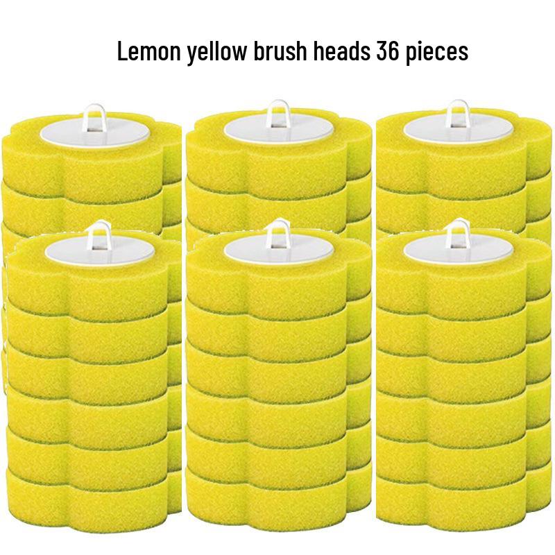 Wall-Mounted Disposable Toilet Brush & Replacement Head