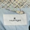 COURREGES Tweed Coat 40 Blue Women Used