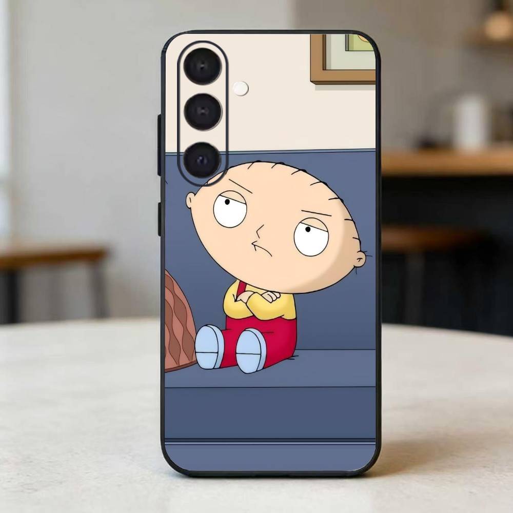 Family Guy Phone Case For Samsung Galaxy A73,A72,A71,A70,A52,A51 Others Soft Black Cover