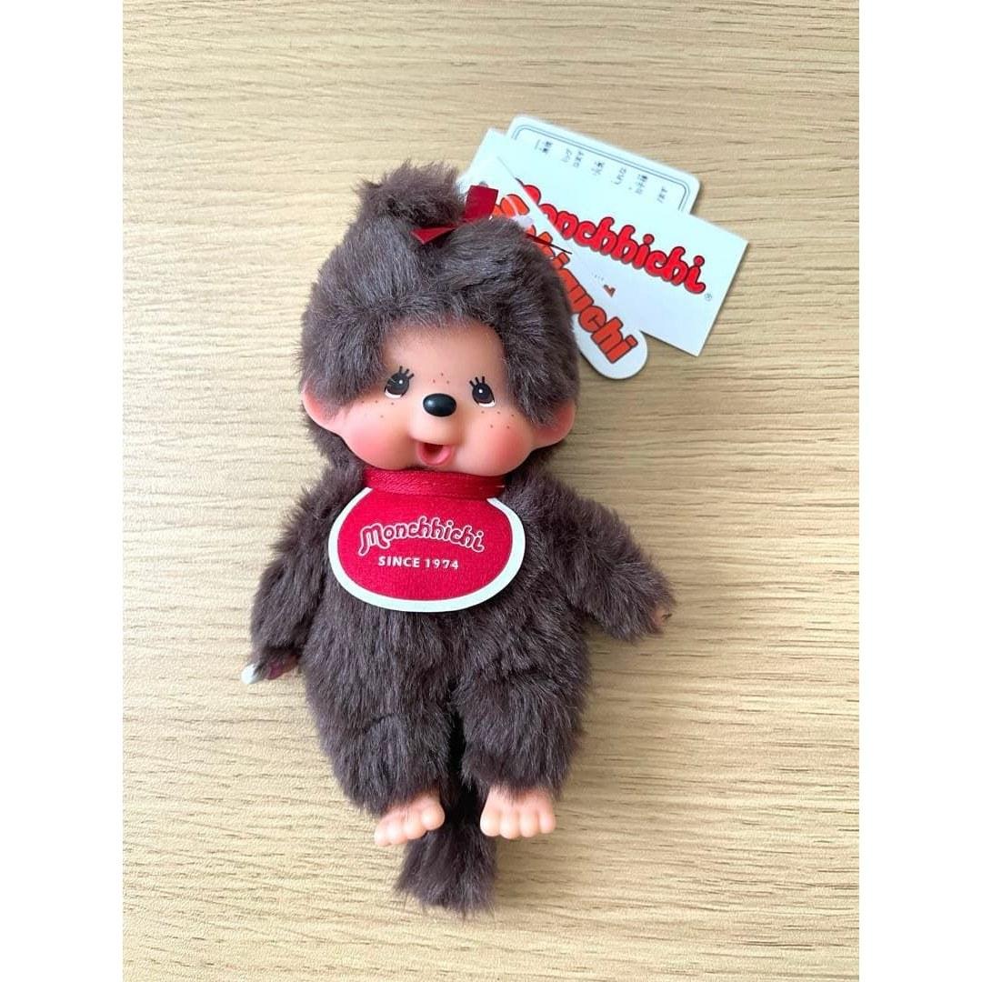 Unused Monchhichi mascot plush keychain