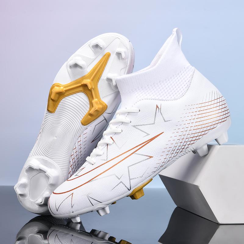 FG/TF Men Football Field Boots Long Spike Original Fast Society Training Football Shoes Grass Indoor Cleats Sneaker Soccer Shoes