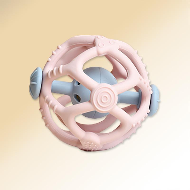 Dentiere in Silicone con Telecomando e Pulsante Touch Giocattolo da Mordere - Bastoncino Anti-Morso per la Dentizione dei Bambini
