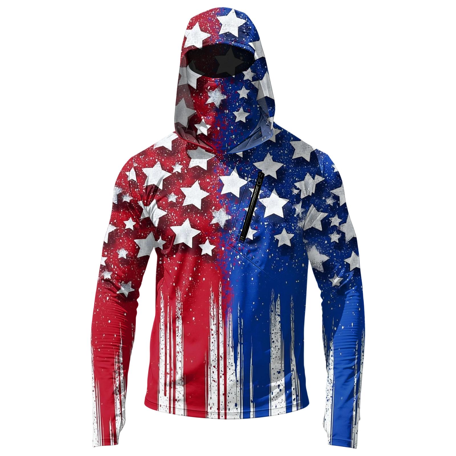 

Men s Casual Hooded Long Sleeve Sunscreen Top S
