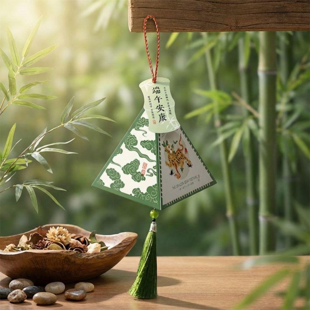 10Pcs Traditional Zongzi Packaging Box Thickened Single Zongzi Container  Gift Giving