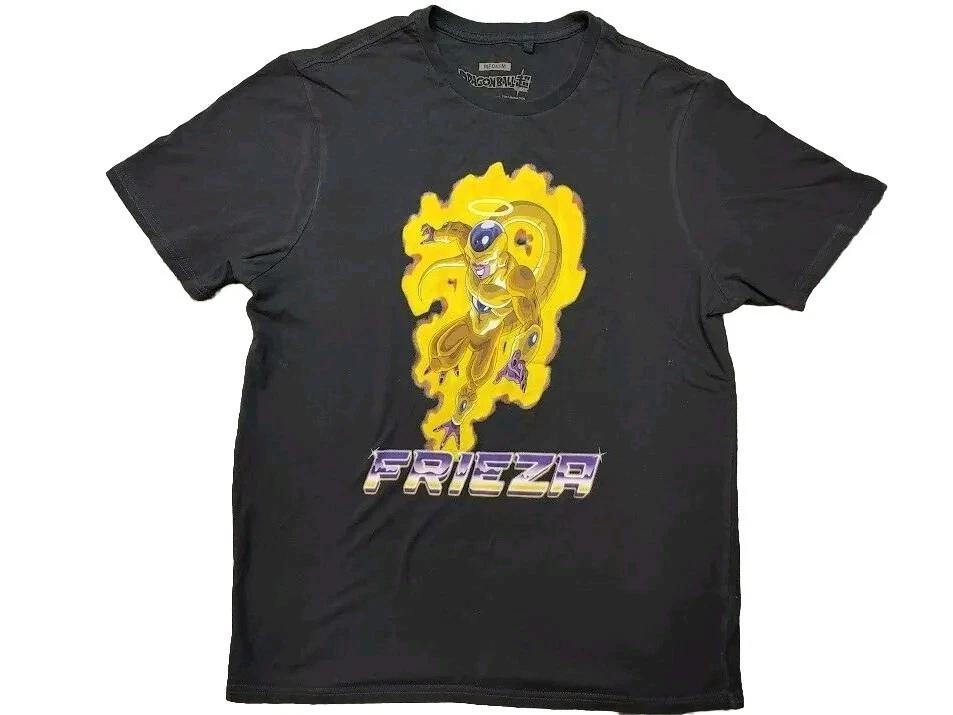 

Dragonball Super 100% Cotton T-shirt Mens Tees Top Mens Medium Frieza Graphic Tee 90s Cartoon S