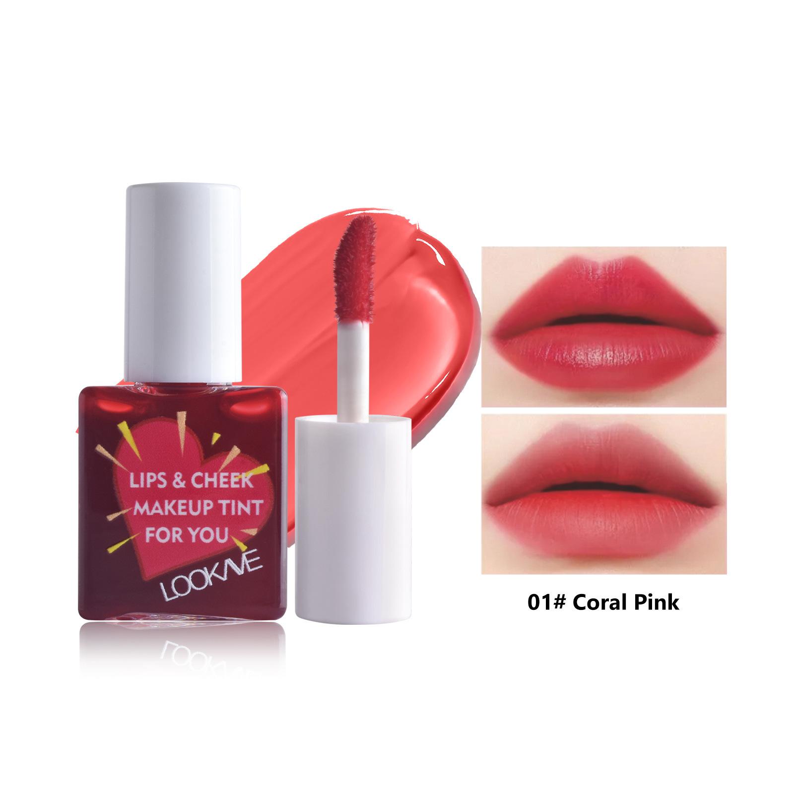 6-цветная помада на водной основе, красная, стойкая, антипригарная, для создания красивого макияжа