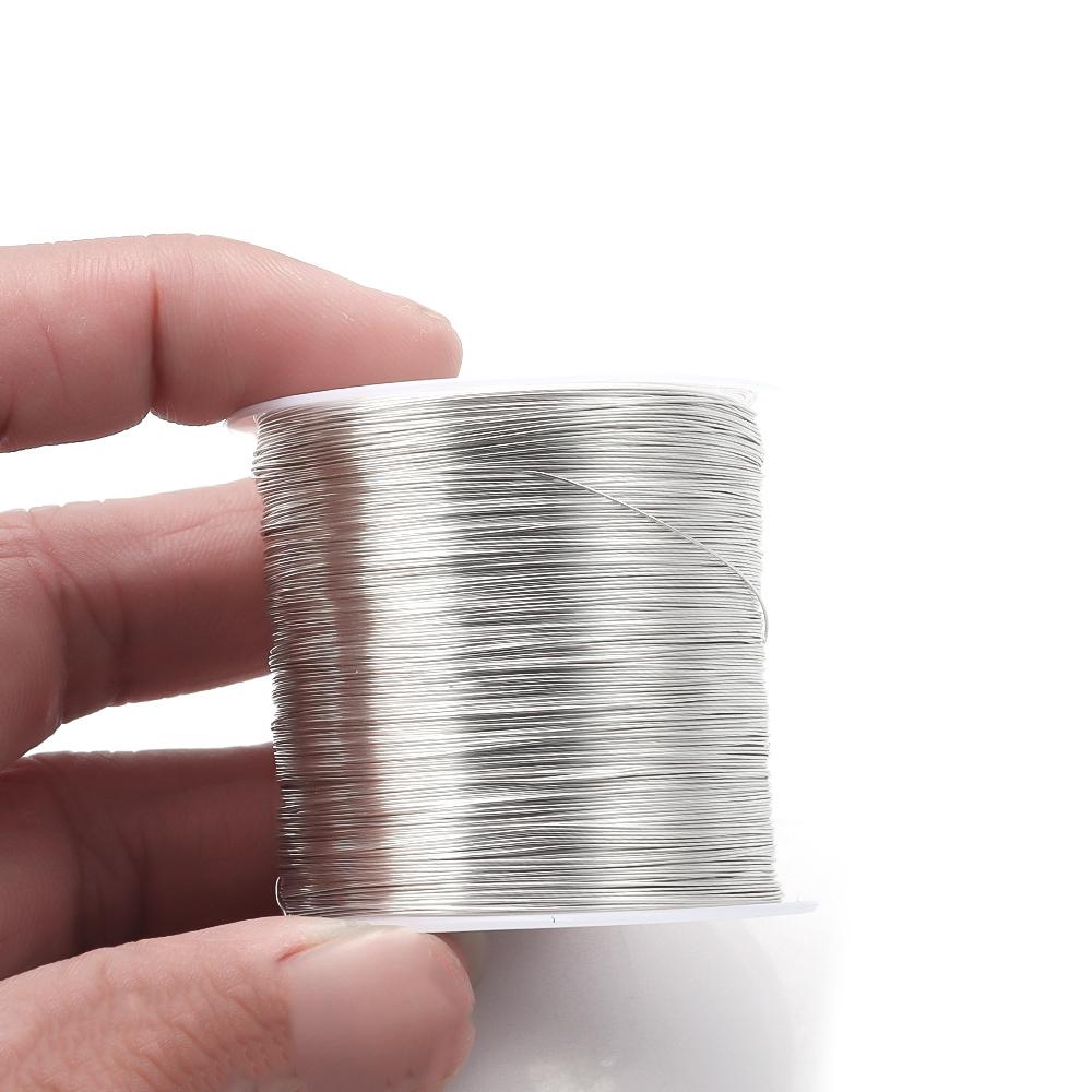 100m/Roll Gold Silver Color Copper Wire for Jewelry Making DIY Bracelet Necklace DIY Colorfast Beading Wire Jewelry Cord String