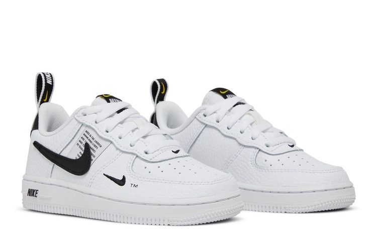 Kids' Sneakers Nike Air Force 1 Low Utility White Black (PS) White/White-Black-Tour Yellow