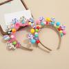 Bunte Pompon & Lutscher Stirnbänder - 1 Stück Lustiges Party Haaraccessoire für Mädchen