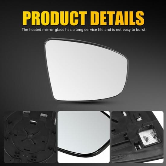 GA‑NI2119 Right Mirror Heated Power Clear Glass Fit Murano Nissan USA 2009-2014
