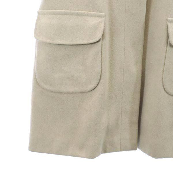 JIL SANDER Made in Italy Cashmere wool blend half coat 34 Beige Women Used