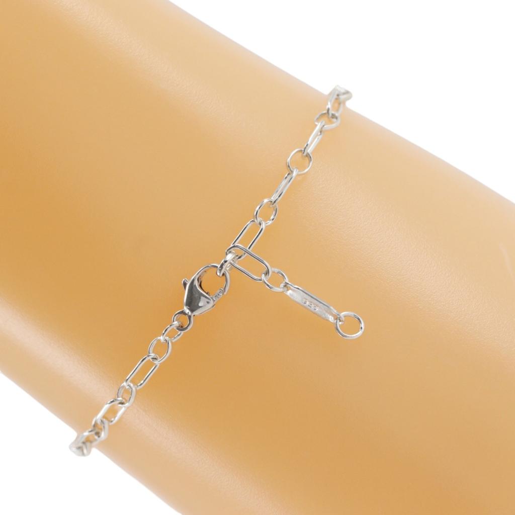 TIFFANY&Co. Heart Lock Charm Bracelet Silver925 2.8g Unisex Used