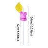 Kids Water Bottle Caps Spill Proof Juice Soda Water Bottle Twist Cover Caps with Straw Safe Drink Sippy Caps Feeding Drinkware
