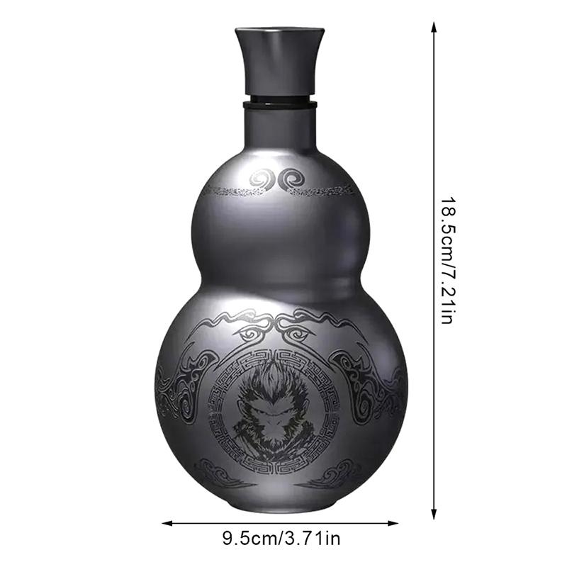 Bottiglia d'acqua a tema Wukong stile zucca 500 ml Tazza termoisolante Hobby di gioco Cosplay Portatile Bottiglia d'acqua sportiva per esterni