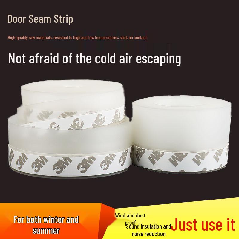 Selbstklebendes Silikon-Dichtungsband für Tür und Fenster, Mehrfarbig, Schall- und Winddicht
