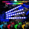 Neon LED Car Interior Ambient Foot Strip Light Kit Accessories Backlight Remote App Music Control Auto RGB Decorative Lamps