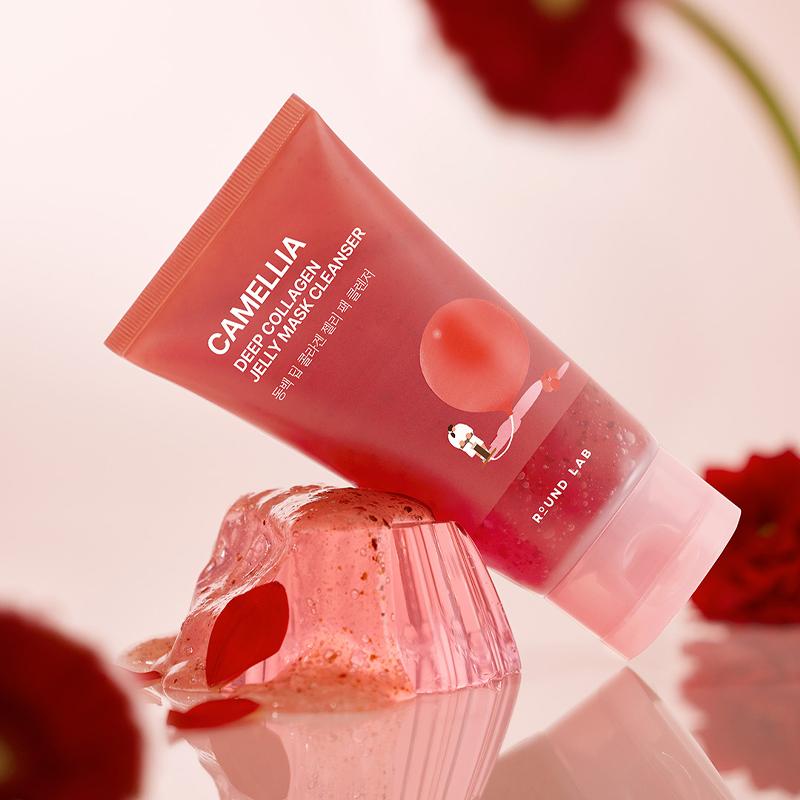 ROUND LAB Camellia Deep Collagen Jelly Mask Rensemiddel 150ml