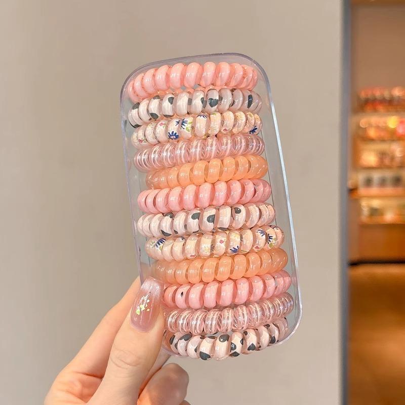 Bold Seamless Telephone Line Embroidered Hair Ring, Versatile Headband, Simple Elastic Hair Rope Headpiece