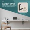 L Shape Floating Cabinet Bracket 400KG Load Heavy Duty Hidden Shelf Support for Kitchen Bedroom Garage DIY Furniture