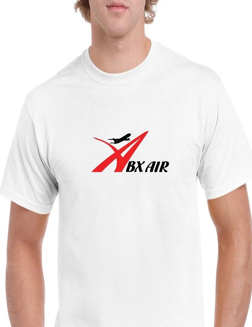 ABX Air Red Black Retro Logo American US Airline Geek White Short Sleeve T-Shirt S