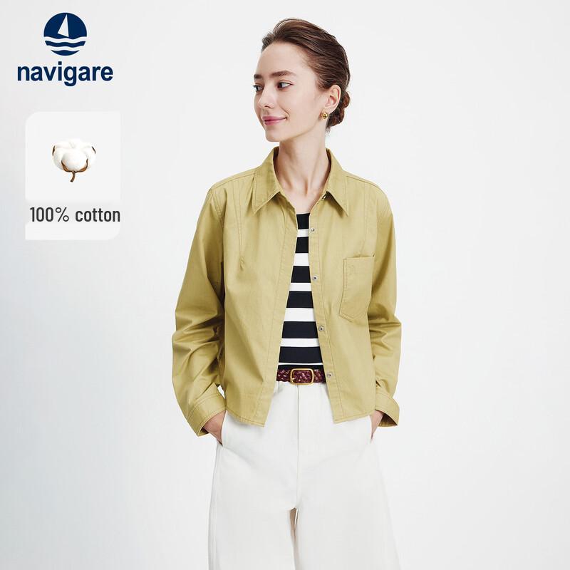 Navigare Women s 100% Cotton Loose Fit Long Sleeve Shirt XL