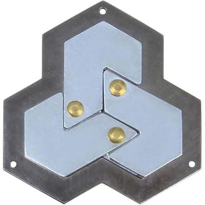 Hanayama Cast Hexagon Puzzle Level 4 Difficulty Brain Teaser Game