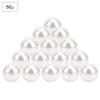 50G Non Porous Imitation Pearls Decoration HairClothes Supplies Jewelry Accessories(Beige)