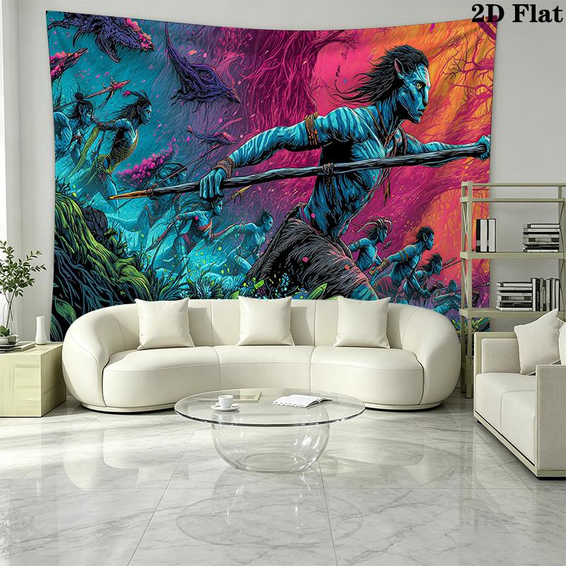 Avatar Wall Tapestry Aesthetic Wall Hanging Printed Fabric Blanket Decorative Tapestries for Bedroom Living Room Home Decor