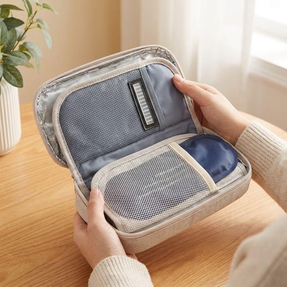 Waterproof Insulin Cooling Bag Thermal Insulated Liner Pill Cooler Bag  Pill Protector