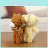 Charming Miniature Teddy Bear Plush Toy Pendant Soft Short Fur Animal Gift