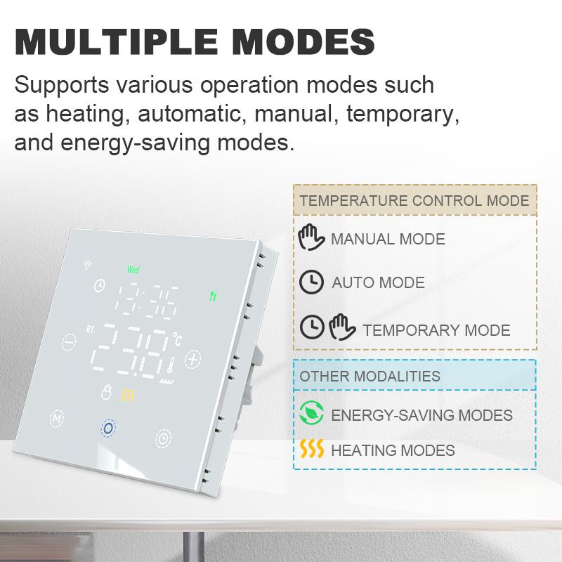 Tuya WiFi Smart Thermostat for Electric Warm Floor Heating Water/Gas Boiler Digital Remote Thermoregulator Google Home Alexa7