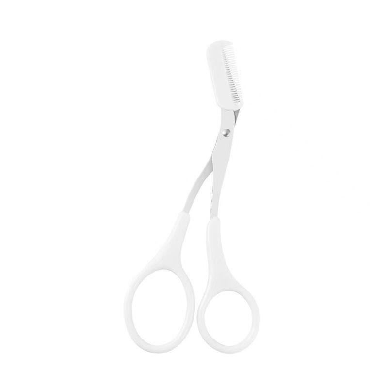 Eyebrow Grooming Kit: Safe Razor, Comb, Scissors, Blade & Pencil Set for Beginners. 3.0×12.9×5.5×5.1 cm белый