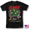 DESAFIE Dizer Não às Drogas Tartarugas Ninja Clássico Retrô Vintage Design Gráfico Camiseta Unissex