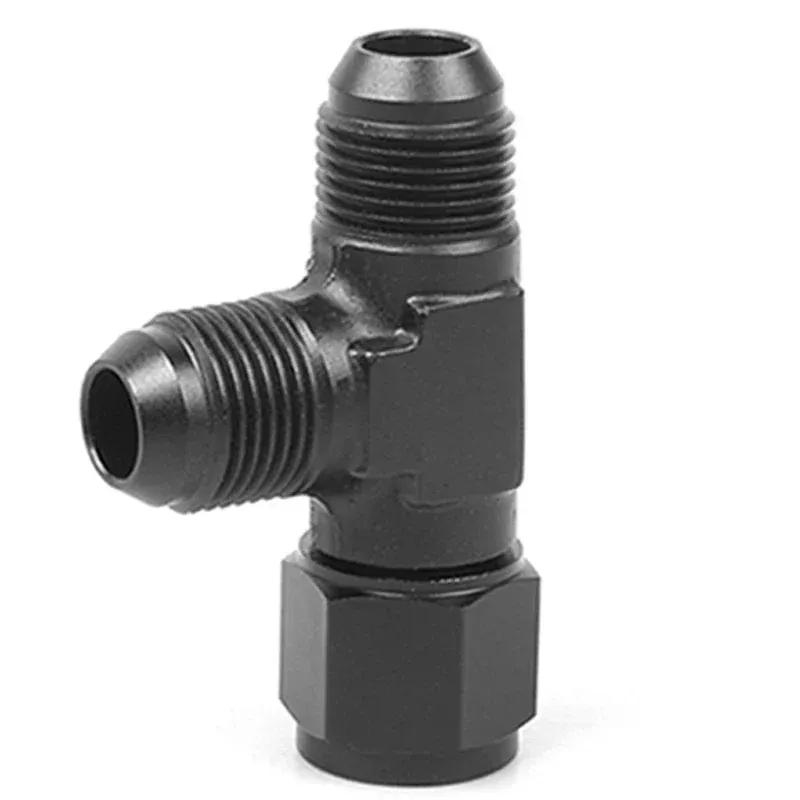 2X AN4 AN6 AN8 AN10 AN12 Universal Aluminum Hose Tee Connector Fittings Male To Male Female Tee On Side Thread Fitting Adapter