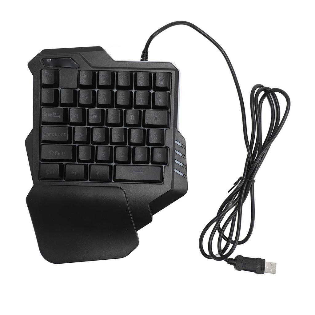 One Handed Gaming Keyboard 35 Keys Portable Gaming Keypad Backlight Gaming Keypad Ergonomic Gaming Controller for