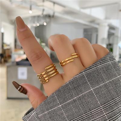 Retro Chic mehrlagiger elastischer Ring für Damen - Trendiger, stilvoller Zeigefinger Schmuck