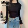 Women's Slim Fit Crew Neck Long Sleeve T-Shirt