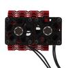 40?42mm Bürstenloser Motor Kühlventilator Doppelmotor Kühlkörper Kühler für 18 FernbedienungsautoRot