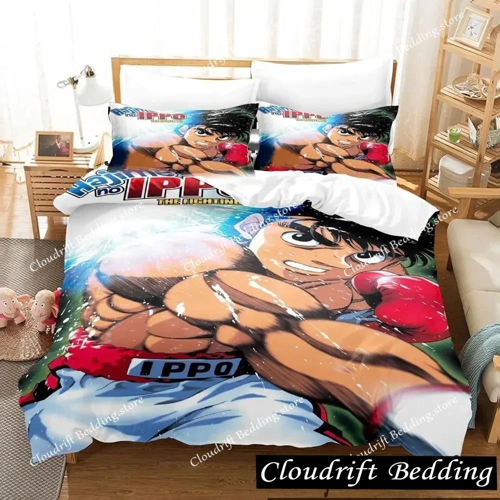 Kampfgeist Hajime No Ippo Anime Bettwäscheset Jungen Mädchen Einzelbett Queen Size King Size Bettbezug Kissenbezug Bett Jungen Erwachsene