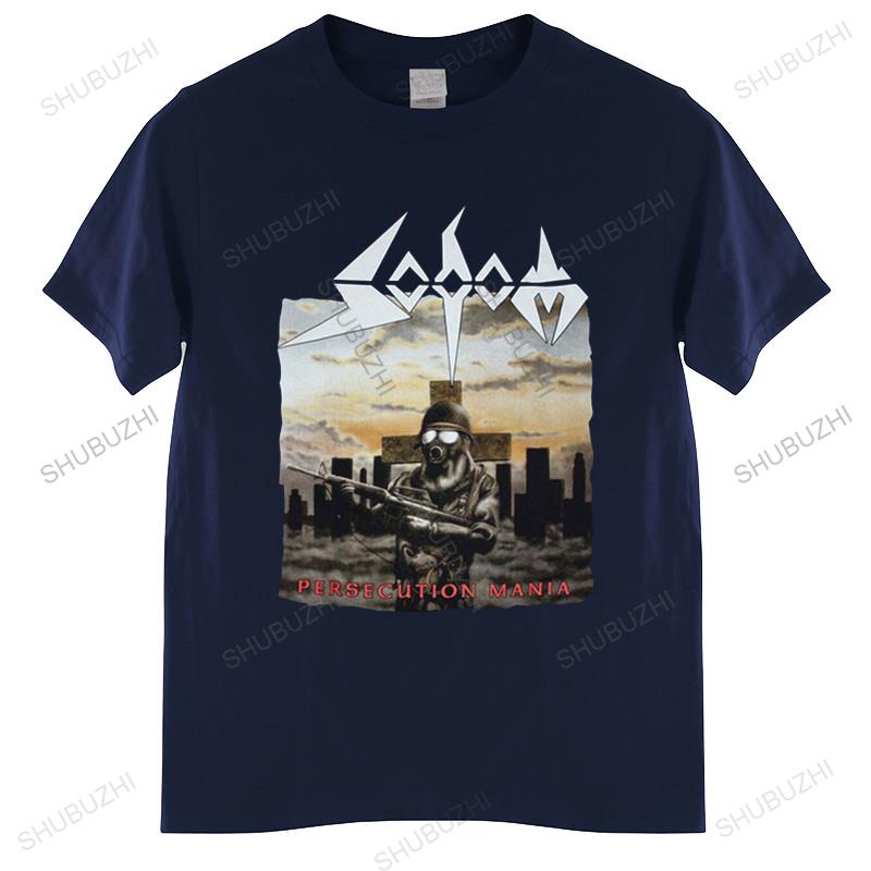 summer tshirt men brand teeshirt SODOM PERSECUTION MANIA TSHIRT men t shirt fashion rock punk tees Mens Tshirt Euro size TOPS