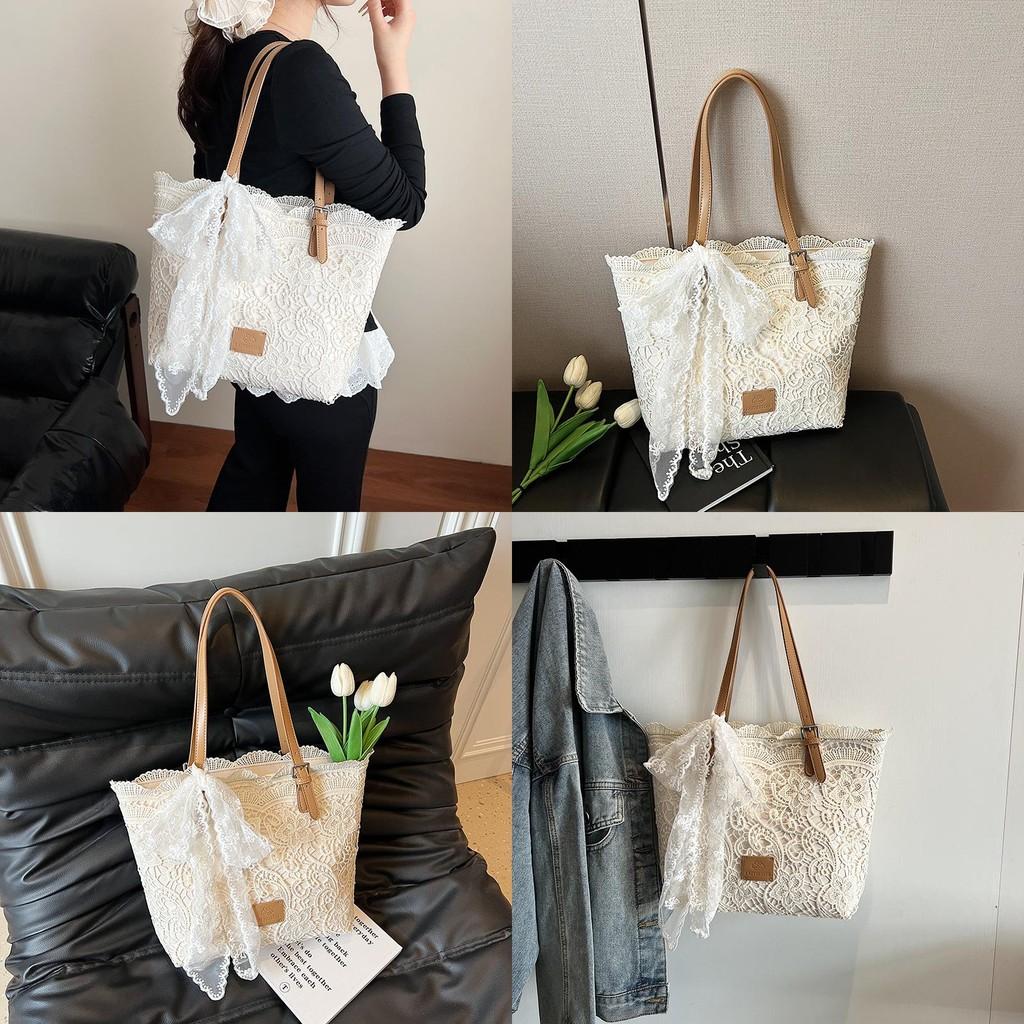 Gentle Lace Pattern Bag For Summer Daily Use With Large Capacity And Stylish Design