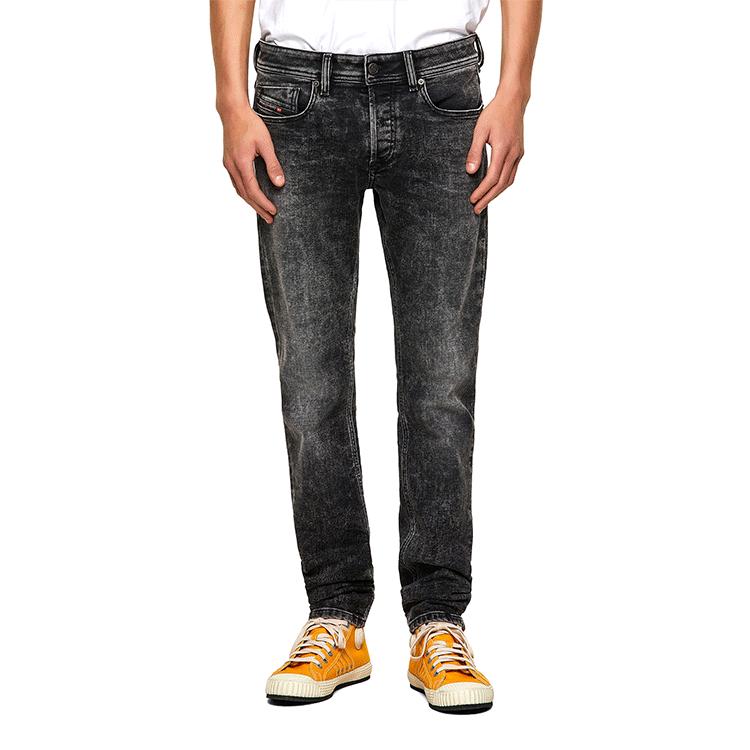 DIESEL Jeans Men's Black Moderate Slim Fit Pants 00SWJF09A1702