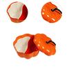 Halloween Pumpkin Snack Tray Desktop Food Display with Lid Candy and Nut Dishes for Cookies Sweets Nuts Dessert Chocolates