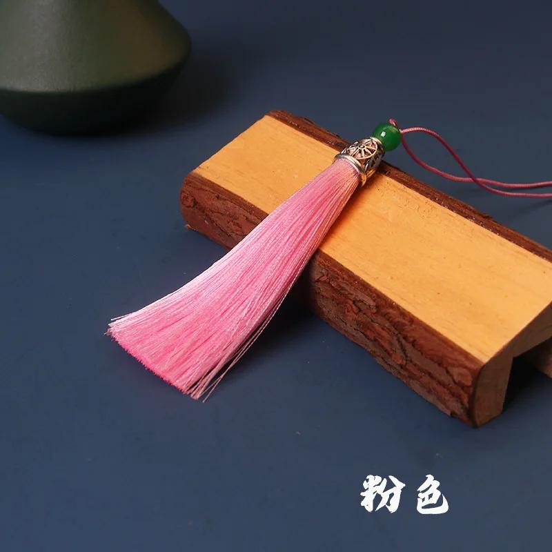 5pcs/Pack 10cm Multicolor Cotton Silk Tassel Cords Brush for Earrings Charm Pendant Tassel Fringe DIY Jewelry Making