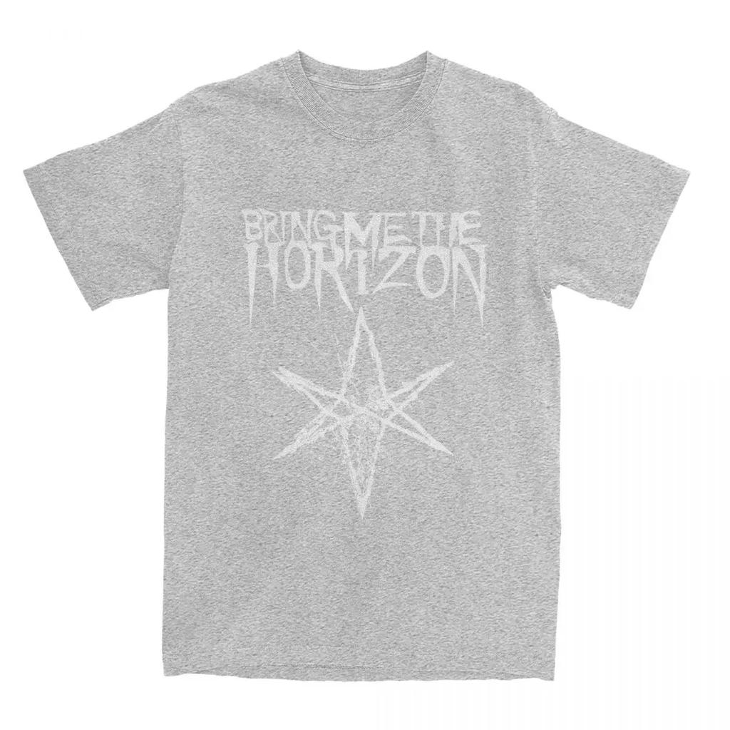 Men Women BMTH Horizons Emo Band T Shirt Accessories Death Metal 100% Cotton T-shirt Clothes Leisure Tees Adult
